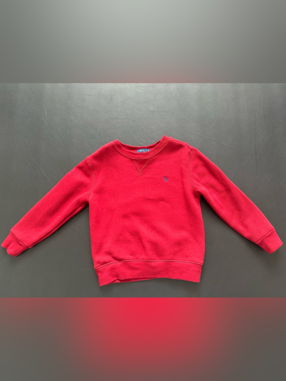 Polo by Ralph Lauren Kids Bright Red Crewneck Sweatshirt